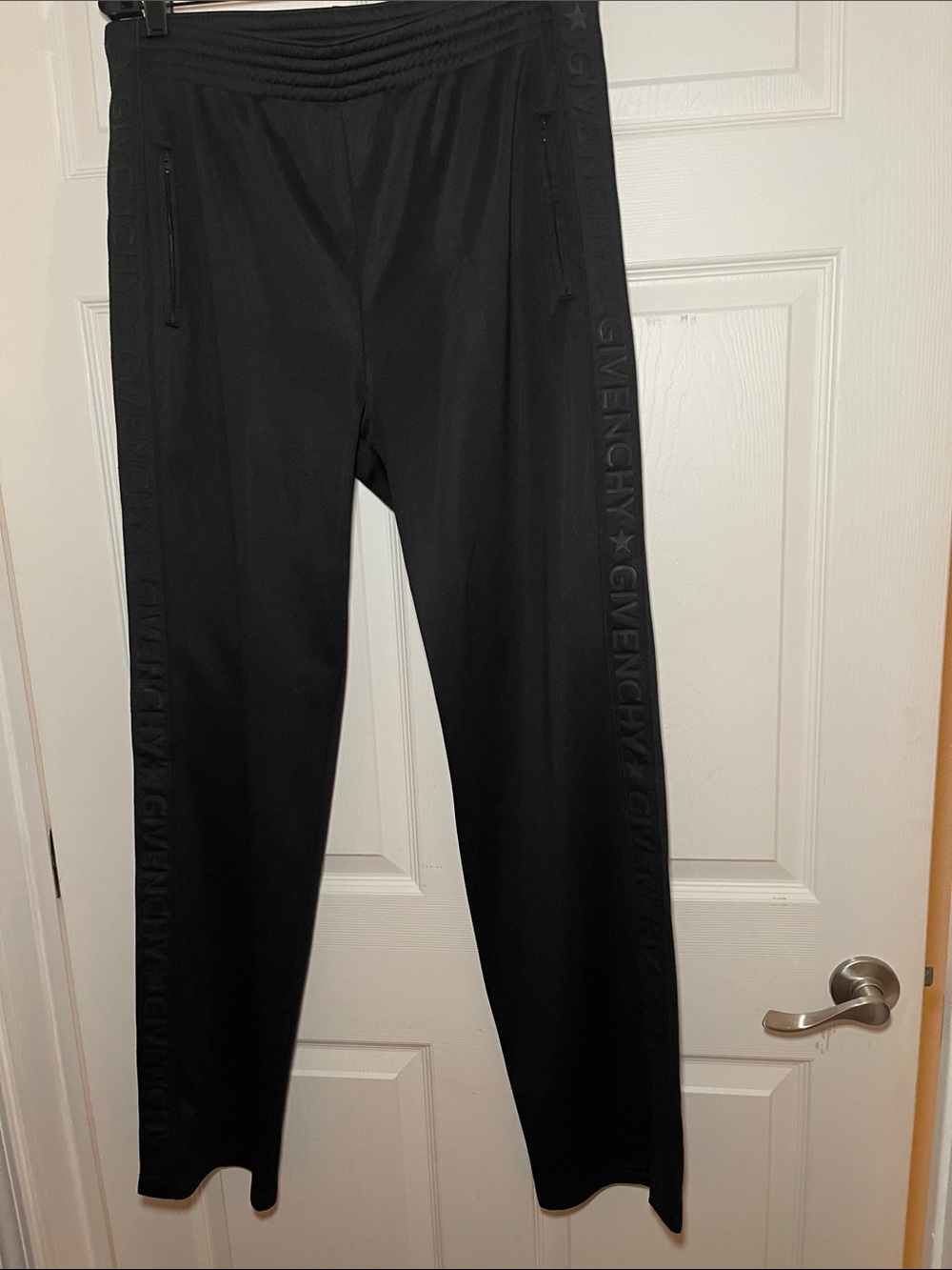 Givenchy Black Logo-Trim Track Pants